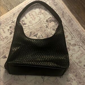 Amazon Black Textured Hobo Bag